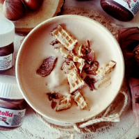 Glace artisanale : Nutella et Kinder buono 160ml (attention : conserver au congélateur après livraison)
