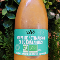 Soupe de  potimarron et de  châtaignes BIO (25cl)